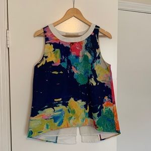 Anthropologie troubadour multicolor tank